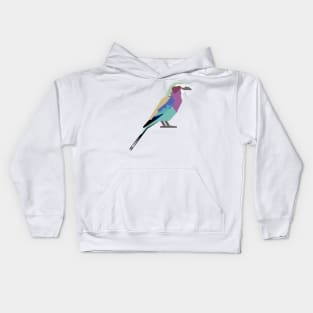 Graphic Nature - Lilac breasted Roller Kids Hoodie